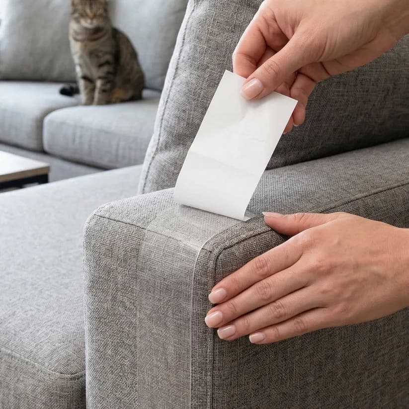 Cat Scratch Furniture Protector – Clear Anti Scratch Tape Set of 5 — 7