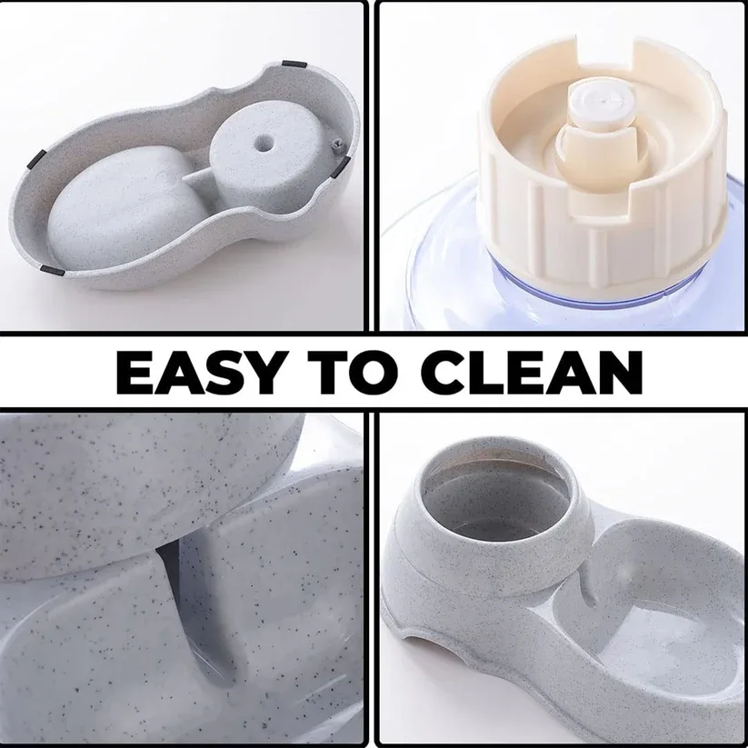 Automatic Pet Water & Food Dispenser – Gravity Self-Feeder | Waggy Tales — 4